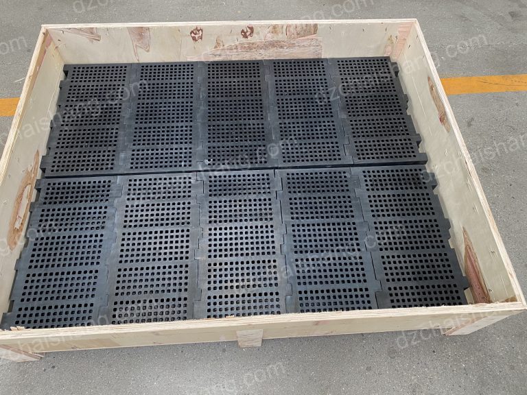 China trommel Rubber plate,direct sale vibrator Rubber modular sieve Dewatering