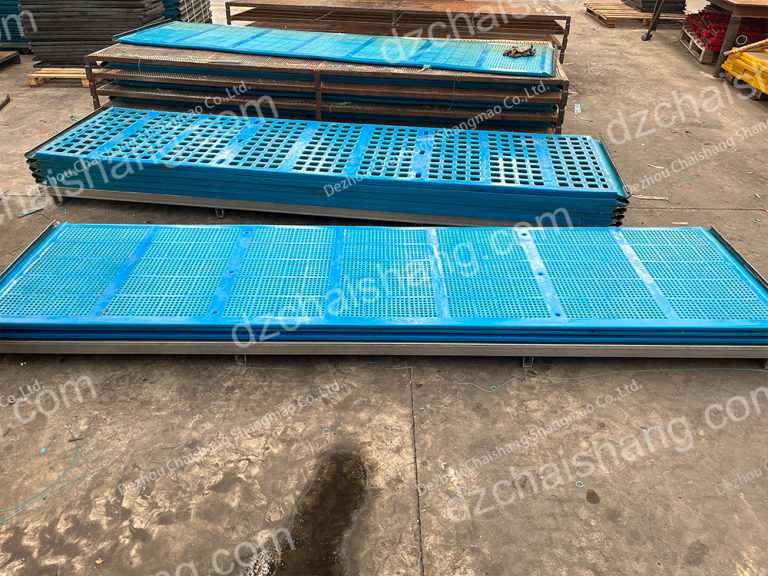 High Quality vibrating Urethane tension screen Ore,inside Urethane tensioned Deck Ore