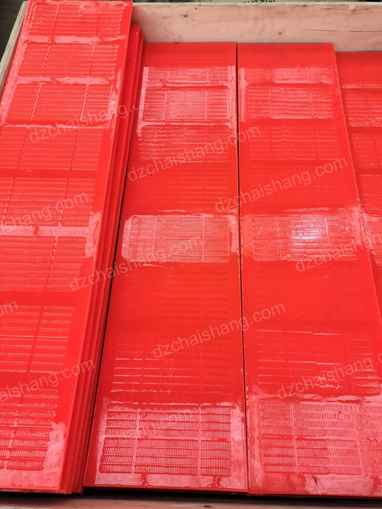 Cheap Urethane modular mesh minerial,sell direct vibrating Urethane trommel plate minerial